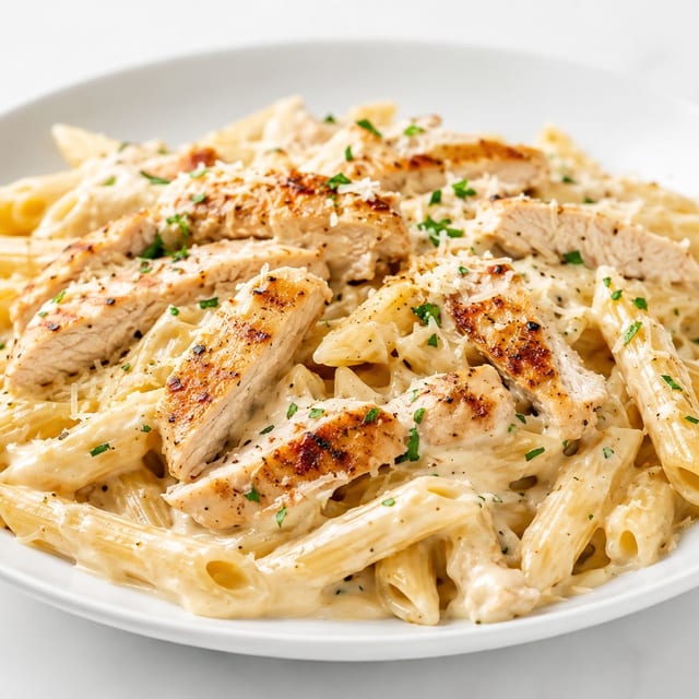 CHICKEN ALFREDO.